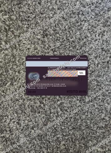 Belgium Beobank master card photolook back